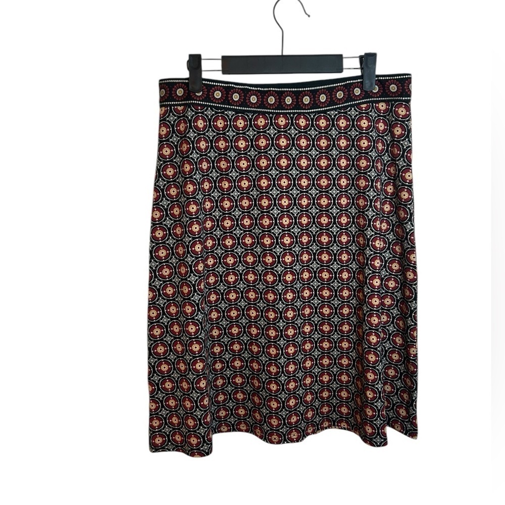 Max Studio Bohemian Stretch A-Line Knee Length Skirt